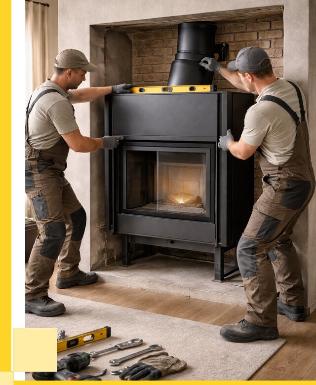 Установка каминных топок в Губахе под ключ от 18659 р. | ЭриданГбх