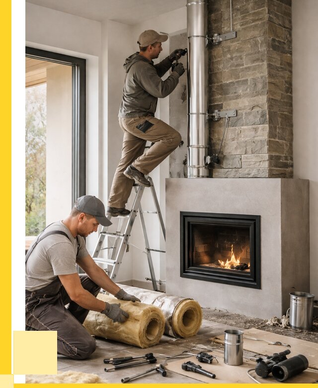 Монтаж дымоходов для каминов в Губахе от 15549 р. ЭриданГбх