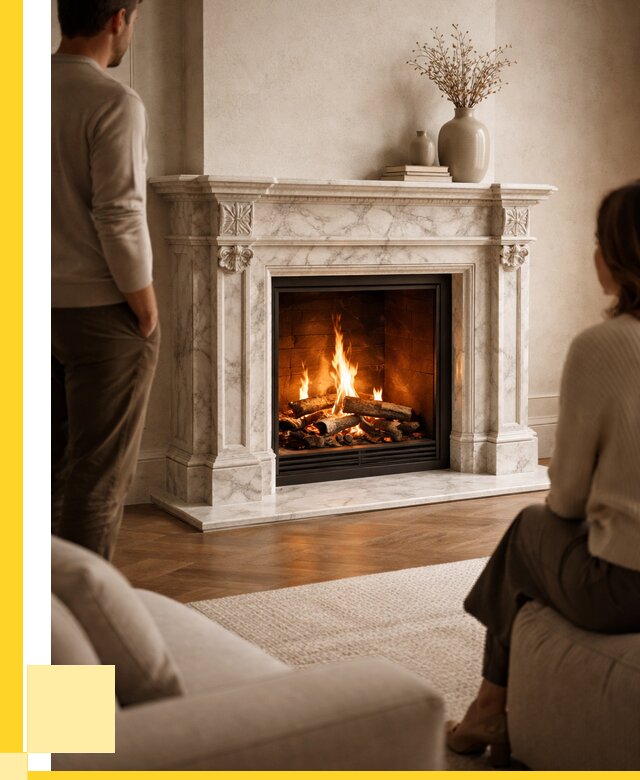 Мраморные камины под ключ в Губахе от 259150 р. | ЭриданГбх