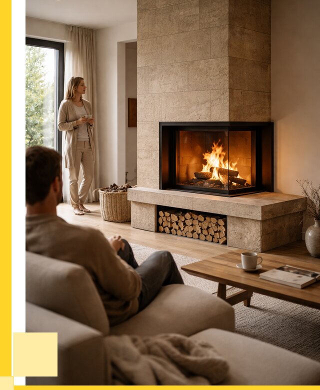 Угловые камины из кирпича установка в Губахе от 155490 р. ЭриданГбх