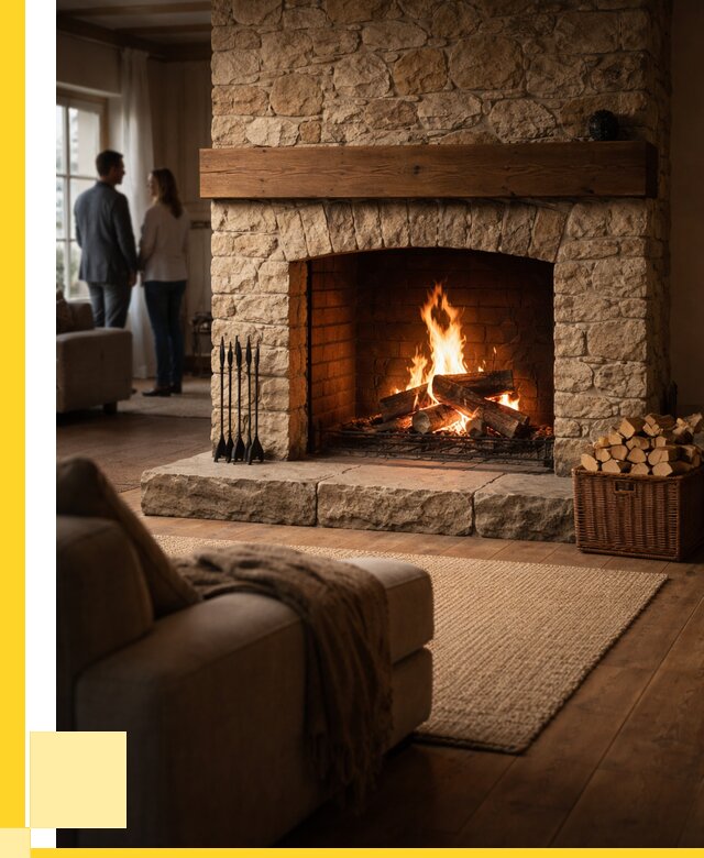 Открытые камины под ключ в Губахе от 155490 р. ЭриданГбх