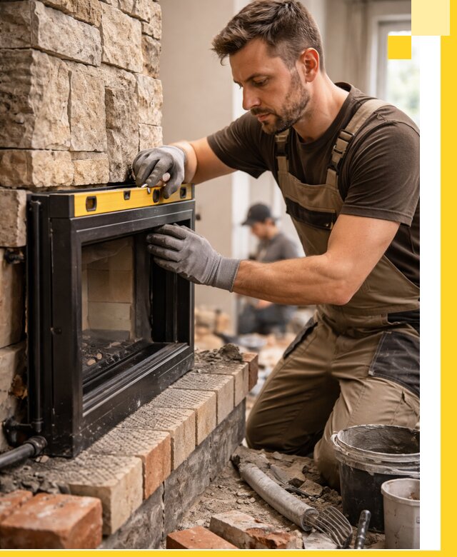 Дровяные камины под ключ в Губахе: монтаж, обустройство