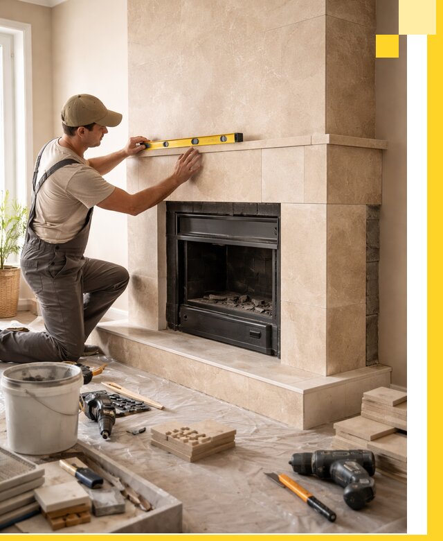 Установка и монтаж каминов в частном доме под ключ в Губахе