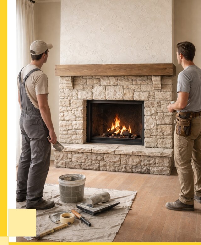 Отделка каминов в Губахе от 6738 р. под ключ | ЭриданГбх