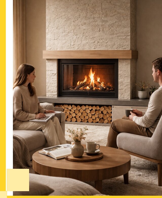 Камины со стеклом в Губахе от 186588 р. | ЭриданГбх — топки 3 стекла