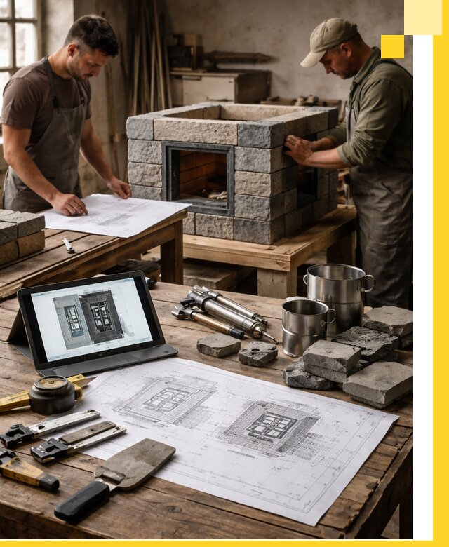 Разработка проектов печей с согласованием и монтажом в Губахе