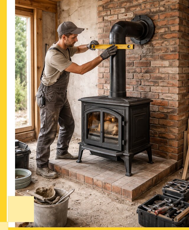 Монтаж печей установка банной печи в Губахе от 15549 р. | ЭриданГбх