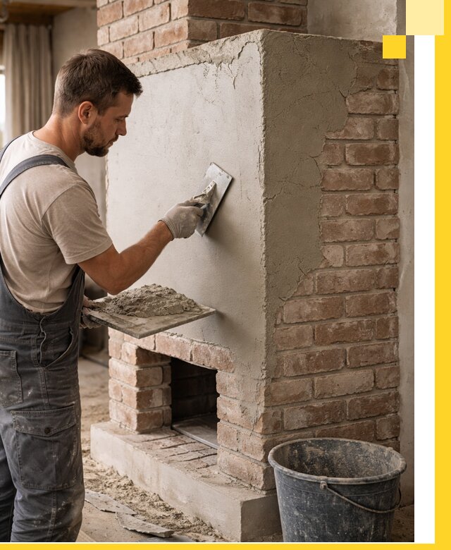 Отделка печей и облицовка каминов в Губахе под ключ