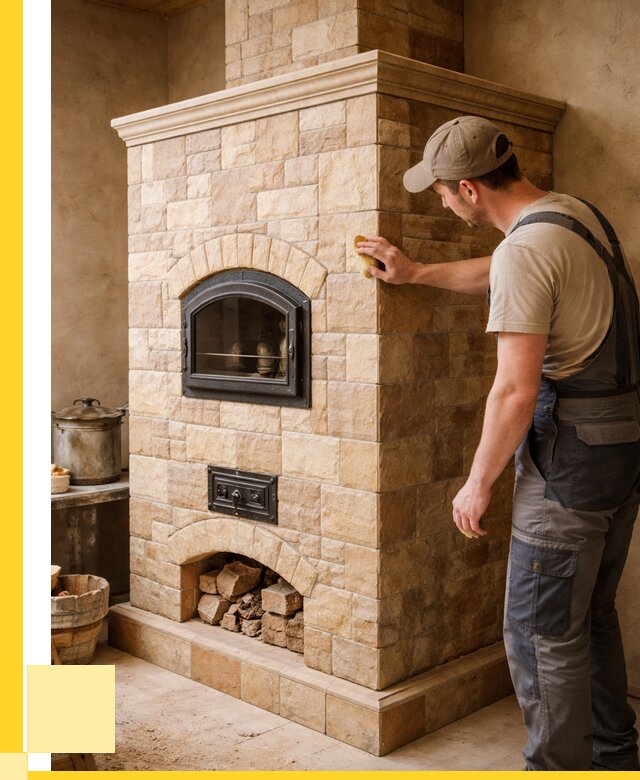 Облицовка печей в Губахе от 4665 р. под ключ | ЭриданГбх