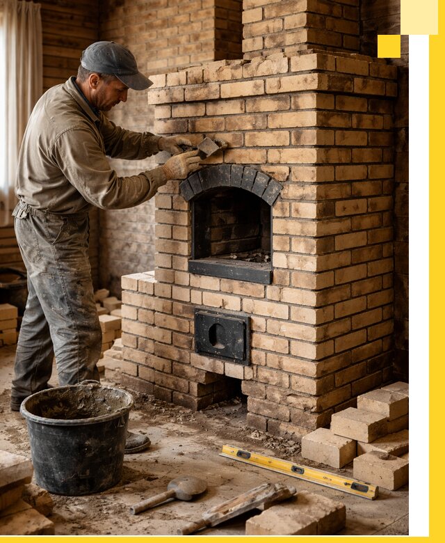 Кирпичные печи под ключ в Губахе: проектирование и кладка