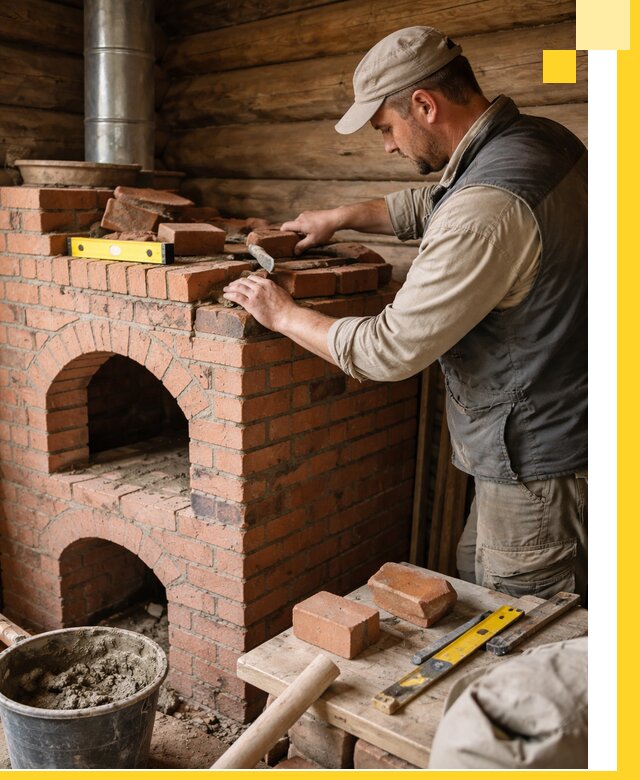 Изготовление и установка русских печей в Губахе под ключ