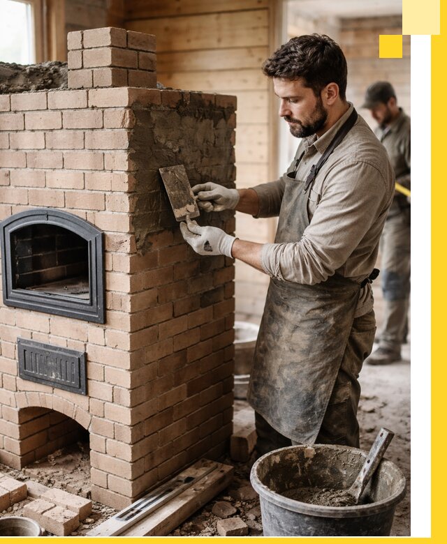 Изготовление и установка печей-шведок под ключ в Губахе