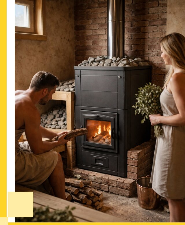 Кирпичная печь для бани на заказ в Губахе от 57013 р. | ЭриданГбх