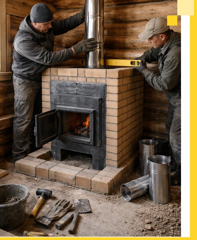 Проектирование, изготовление и установка банных печей в Губахе