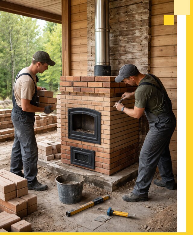 Производство и установка дачных печей под ключ в Губахе