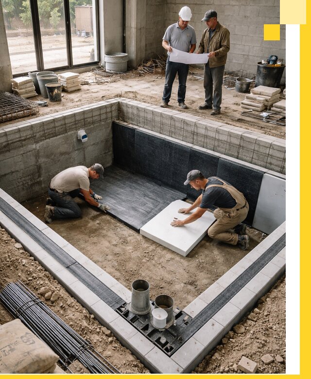 Проекты частных и общественных бассейнов под ключ в Губахе