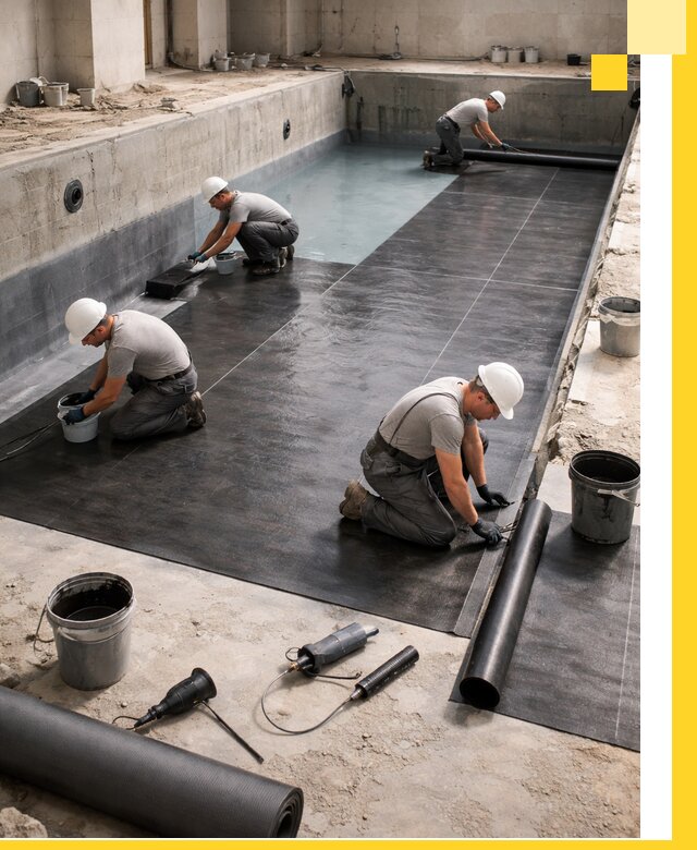 Профессиональная гидроизоляция бассейнов и чаш в Губахе под ключ