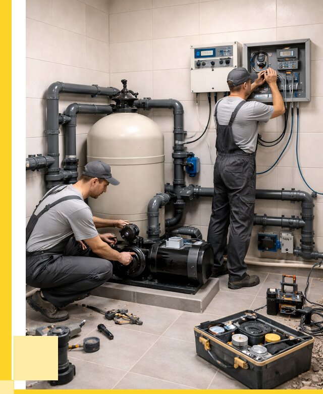 Монтаж оборудования для бассейнов в Губахе от 41464 р. | ЭриданГбх