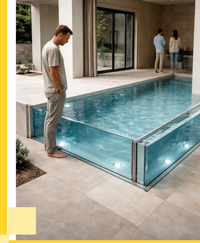 Стеклянные бассейны в Губахе от 1243920 р. | ЭриданГбх — мозаика