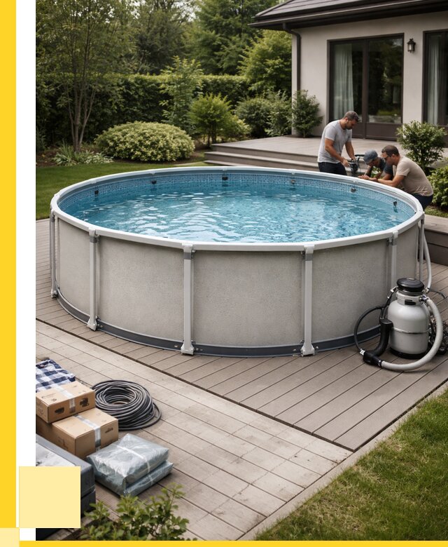 Купить каркасные бассейны в Губахе от 46647 р. | ЭриданГбх