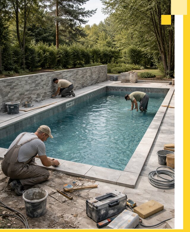 Проектирование и строительство частных бассейнов в Губахе