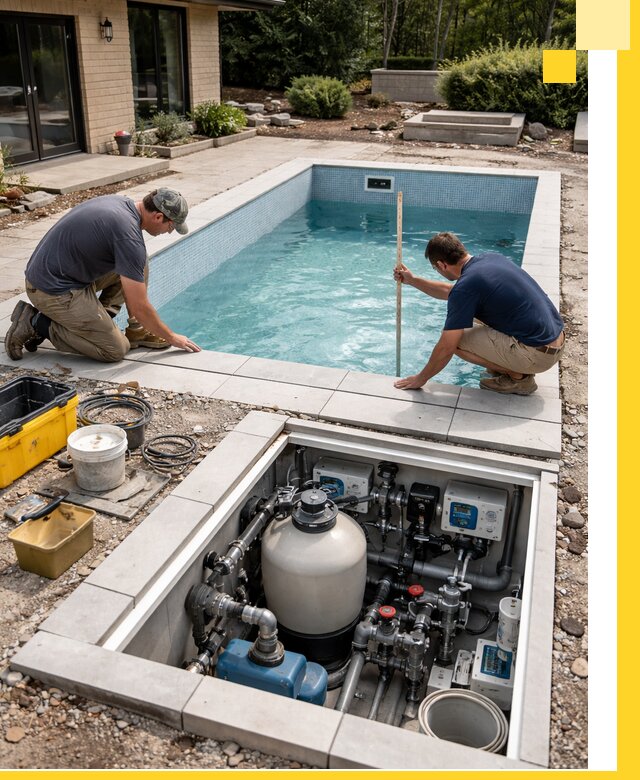 Строительство качественных домашних бассейнов под ключ в Губахе