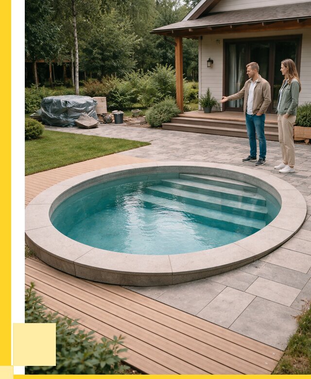 Бассейн на даче под ключ в Губахе от 207320 р., ЭриданГбх