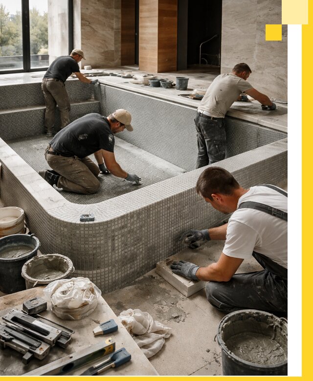 Строительство и установка СПА бассейнов под ключ в Губахе