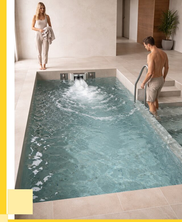 Бассейн с противотоком в Губахе от 259150 р. | ЭриданГбх