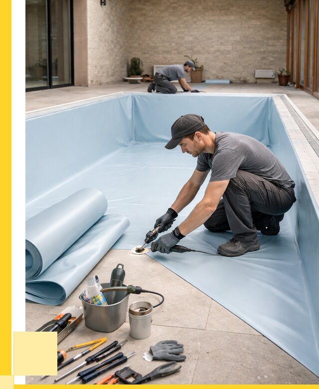 Пленка ПВХ для бассейнов в Губахе от 2592 р. | ЭриданГбх