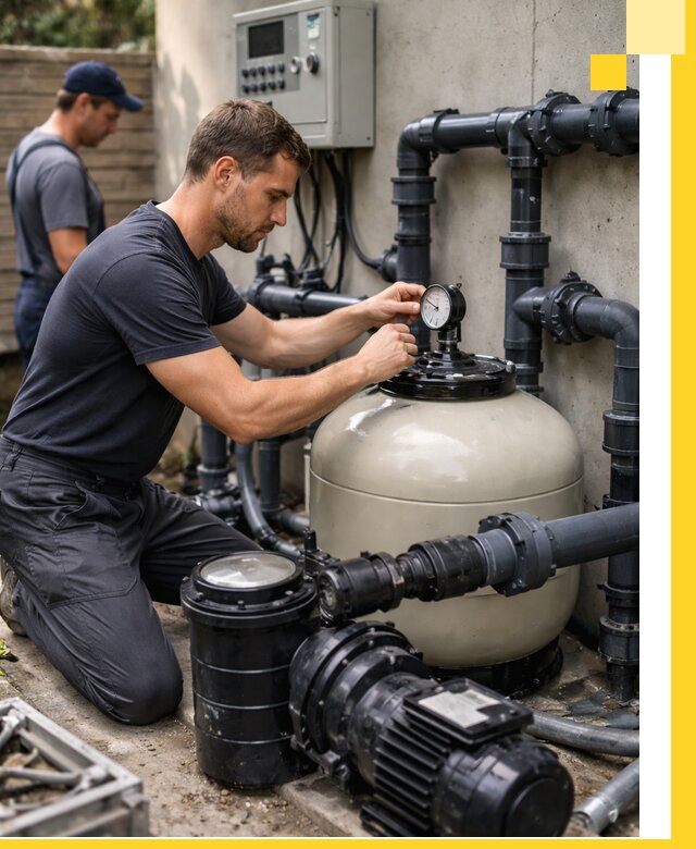 Поставка и монтаж фильтровального оборудования для бассейнов в Губахе