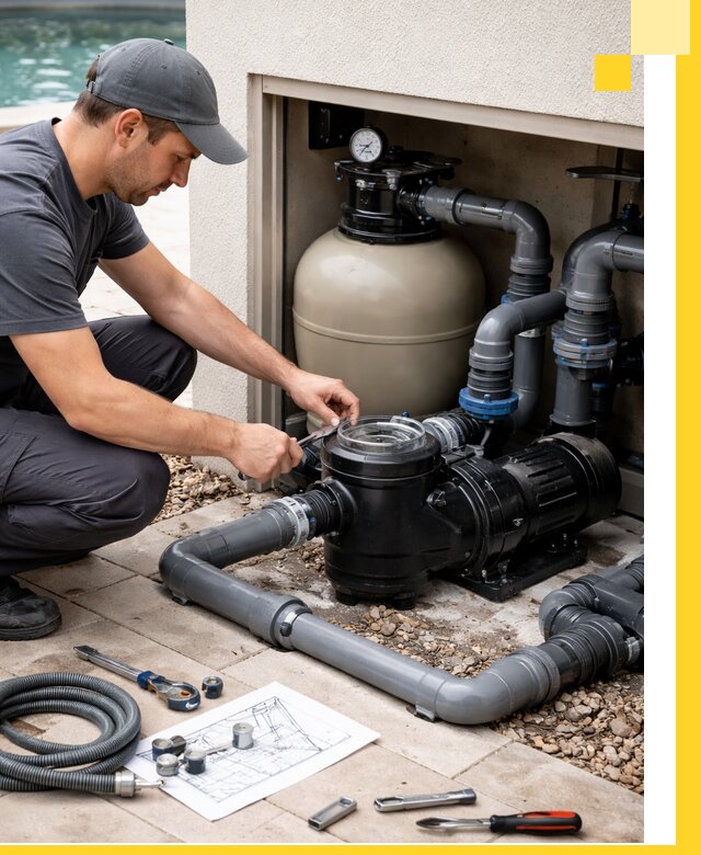 Поставка, монтаж и сервис насосов для бассейнов в Губахе