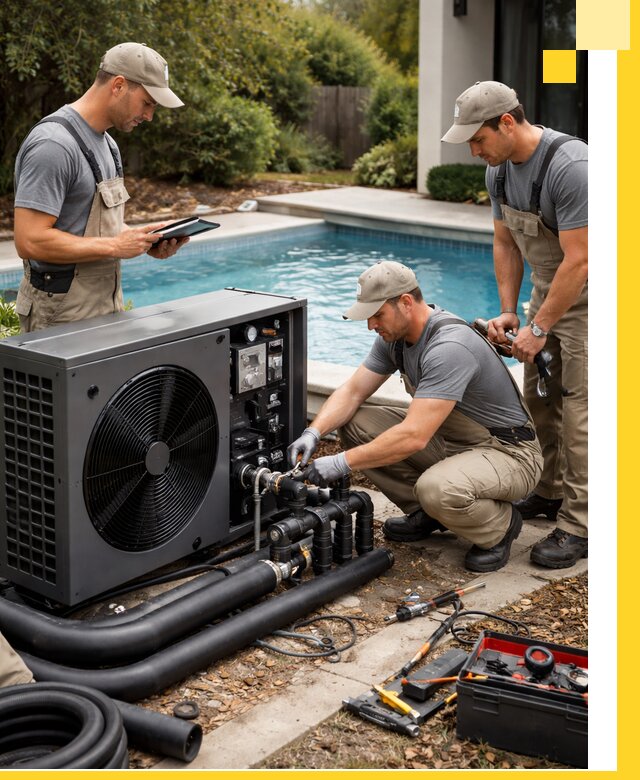 Проектирование и установка тепловых насосов для бассейнов в Губахе