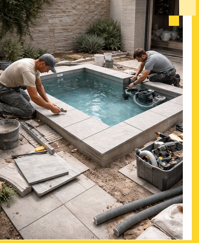 Мини бассейны под ключ в Губахе, дизайн и установка