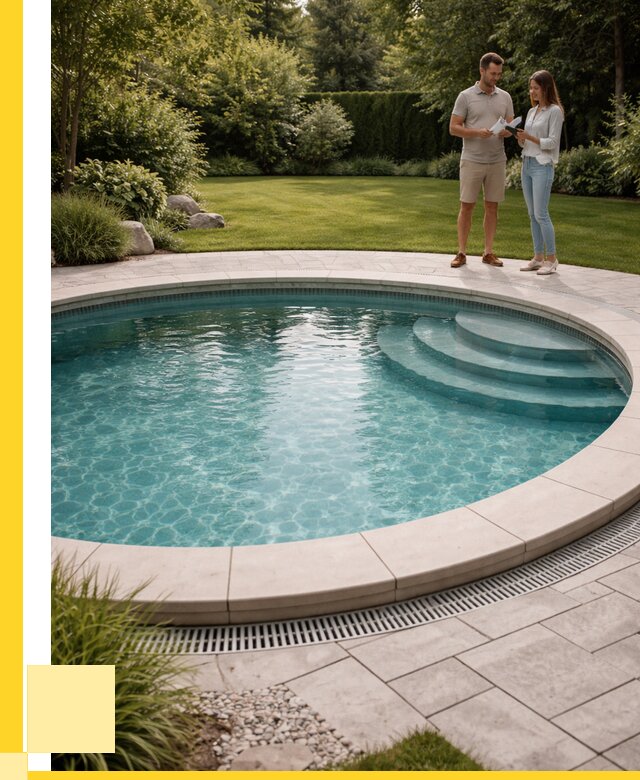 Круглые каркасные бассейны купить в Губахе от 259150 р. | ЭриданГбх