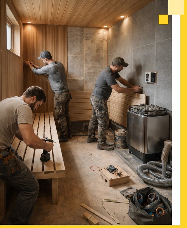 Сауны под ключ в Губахе, проектирование, строительство, отделка