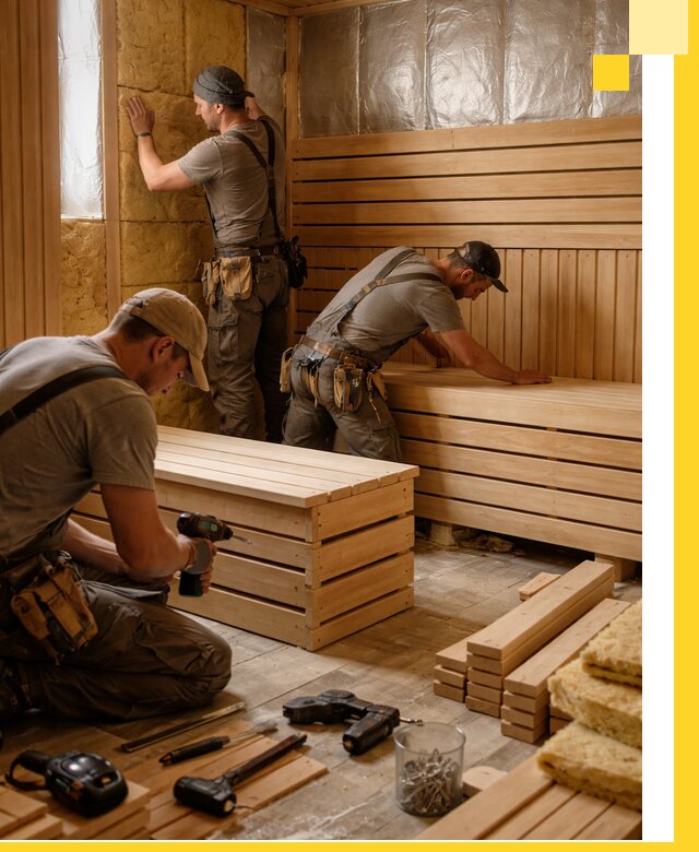 Профессиональное строительство саун под ключ в Губахе