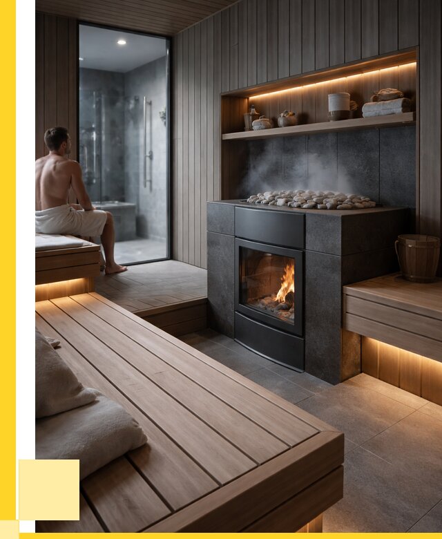 Проект сауны в частном доме в Губахе от 36281 р. | ЭриданГбх