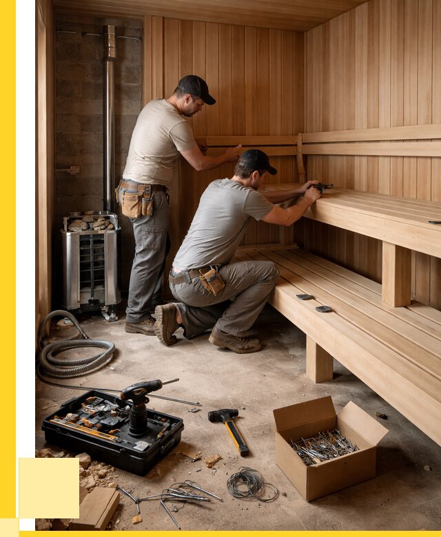 Монтаж саун под ключ в Губахе от 124392 р. | ЭриданГбх