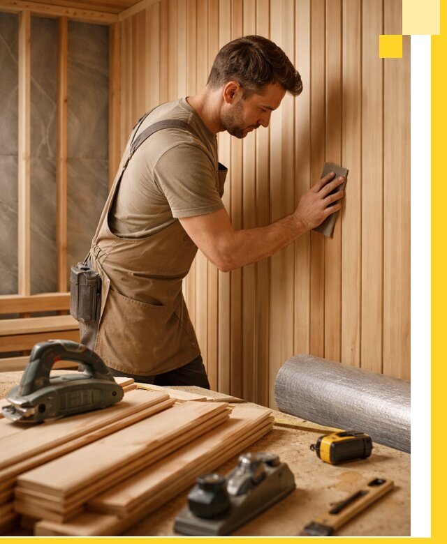 Профессиональная отделка саун и парных под ключ в Губахе