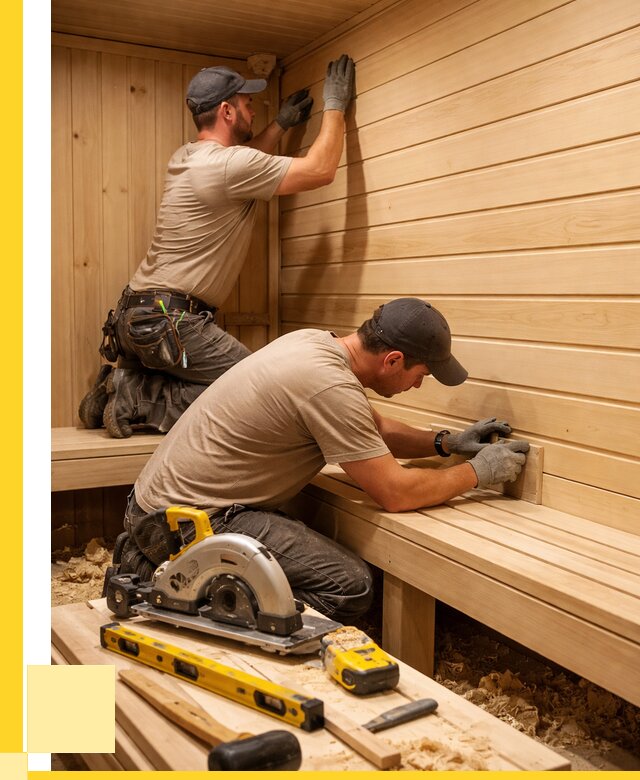 Обшивка саун вагонкой в Губахе от 2592 р. | ЭриданГбх