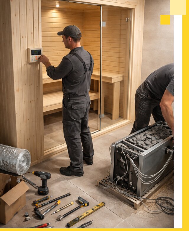 Поставка, установка и монтаж электрических саун в Губахе