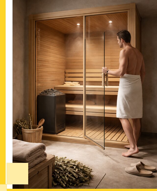 Купить мини сауны для дома в Губахе от 72562 р. ЭриданГбх