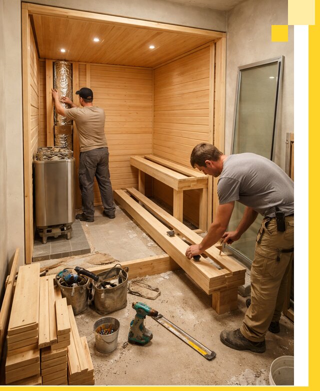 Проектирование и установка домашних саун под ключ в Губахе