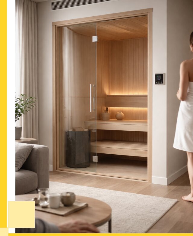 Сауна в квартире под ключ в Губахе от 124392 р. ЭриданГбх