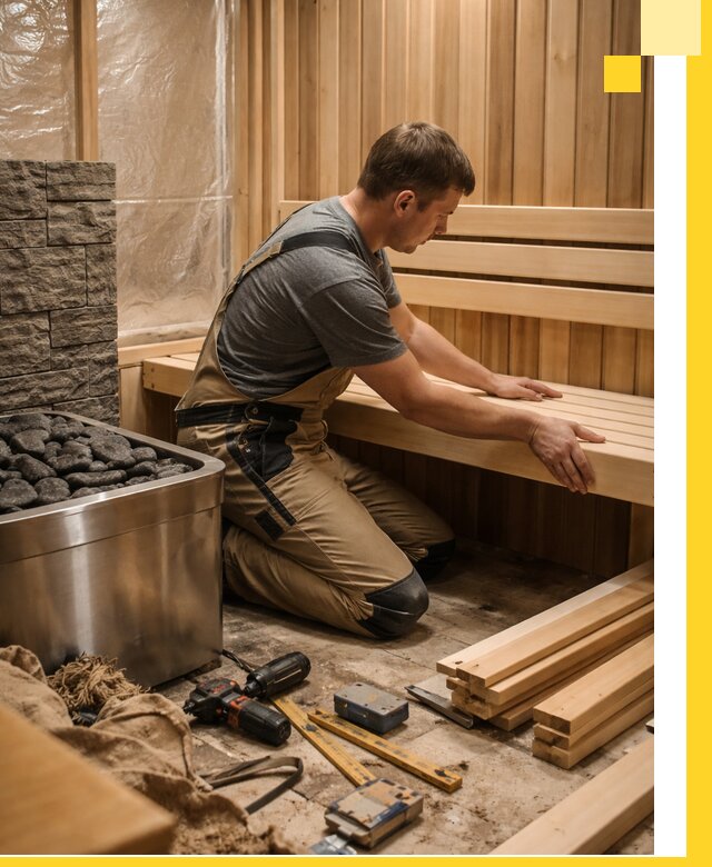 Сауны для дома под ключ с проектированием и монтажом в Губахе