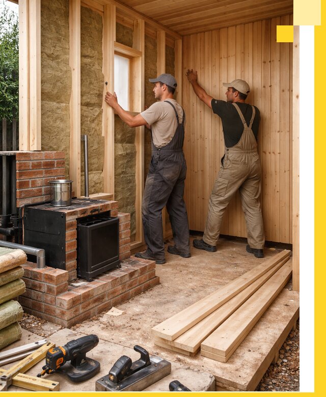 Строительство и установка дачных саун под ключ в Губахе