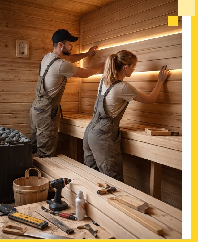 Дизайн саун и бань под ключ с индивидуальным проектом в Губахе