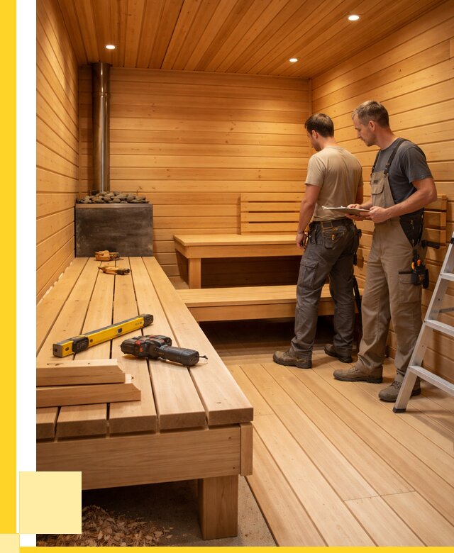 Отделка бань и саун в Губахе по цене от 4665 р. | ЭриданГбх