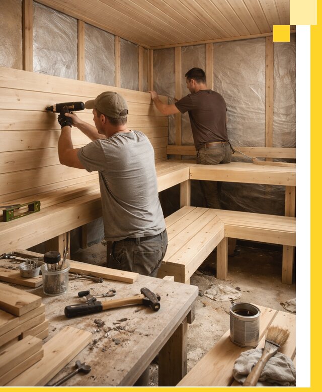 Профессиональная отделка бань и саун под ключ в Губахе